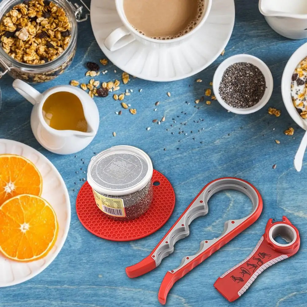 

Bottle Opener Easy Grip Opener Plastic Push Down Opener Wine Beer Soda Cap Opener Kitchen Accessories For Weak Hands