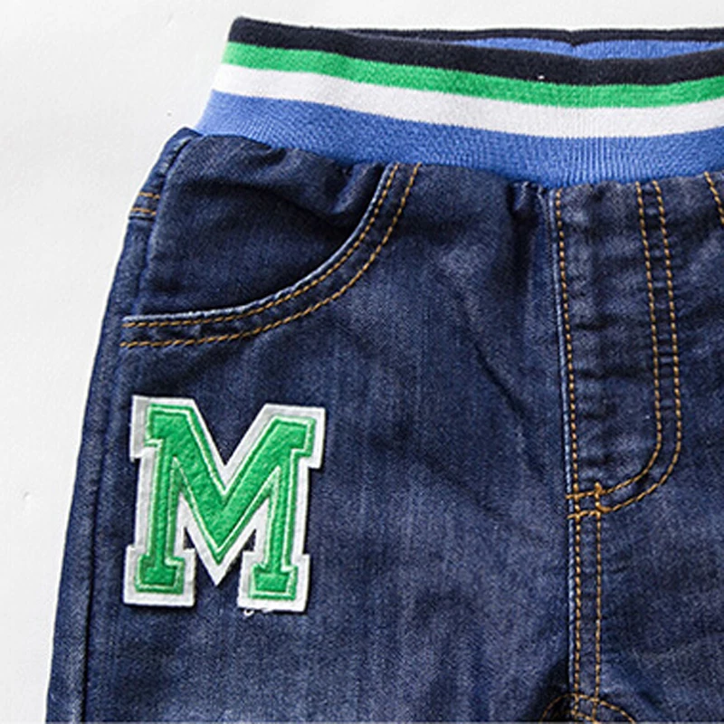 Детские джинсы для маленьких девочек брюки Новинка 2019 г. зимние плотные модные