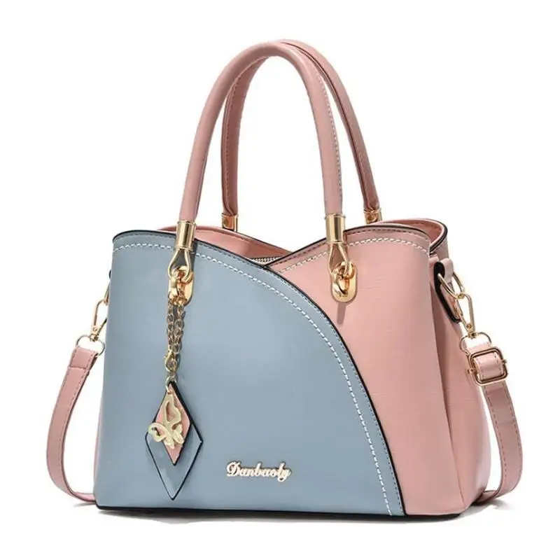 

2021 Европейская и американская мода, модная Новая женская вместительная простая сумка через плечо, сумка для соединения