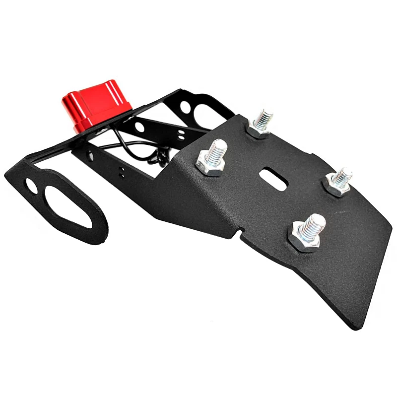 

New!! Motorcycle CNC Aluminum Tail Rear License Plate Frame Holder Bracket with LED Light for YAMAHA R15 V3 2017 2018 2019 2020