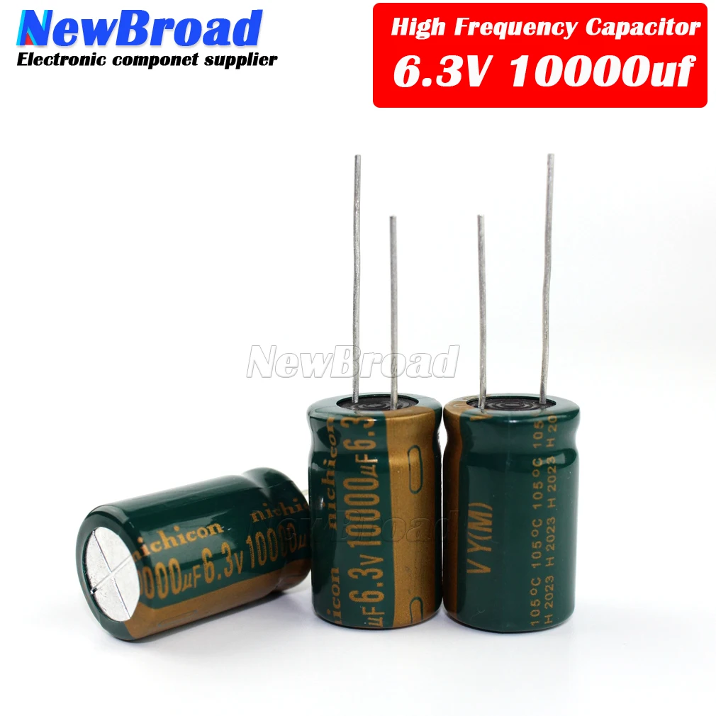 10PCS Aluminum electrolytic capacitor 10000UF 6.3V 10V 16V 25V 35V high frequency low resistance long life Green-gold - купить по