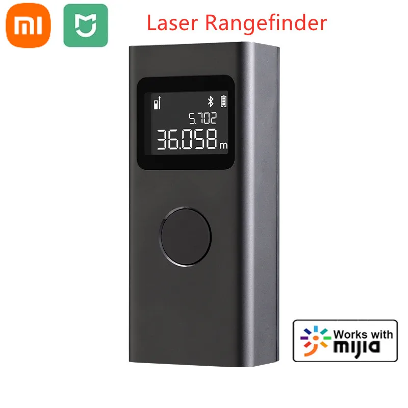 

Умный лазерный дальномер Xiaomi Mijia, измеритель расстояния в режиме реального времени, работает с приложением Mi Home