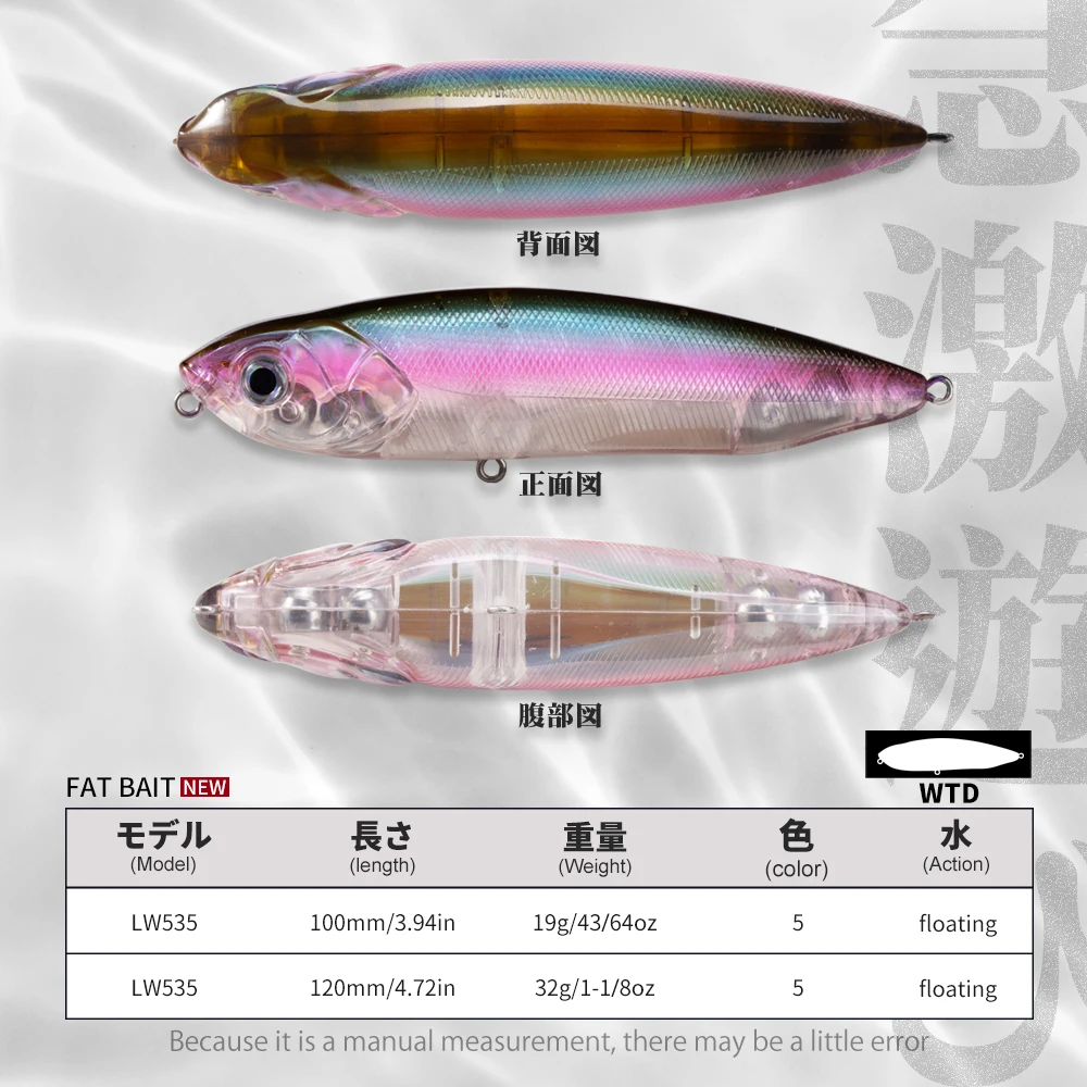 Приманка Hunthouse WTD для рыбалки карандаш 100 и 120 мм 19 32 г приманка Topwater Bait Top Water Surface