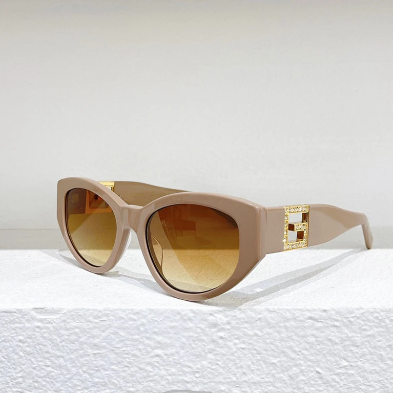

2022 The New Cat's eye frame Women's sunglasses 2160S INS Hip-hop style Gradient Men's glasses Beige/black/White/Tortoiseshell