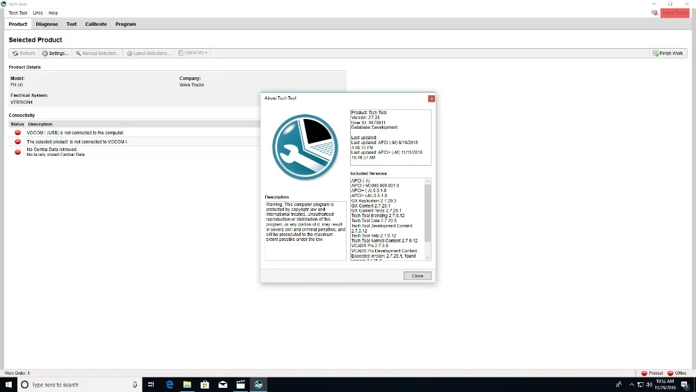 Инструмент Tech Tool 2.7.116 (PTT / VCADS) + Devtool Разблокировка генератора ключей для установки