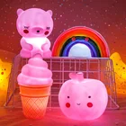 Светодиодный ночник серии Pink, украшение для детской комнаты, кровать, светодиодная игрушка для спальни, декоративный светильник, подарок для девочек, детская Ночная лампа