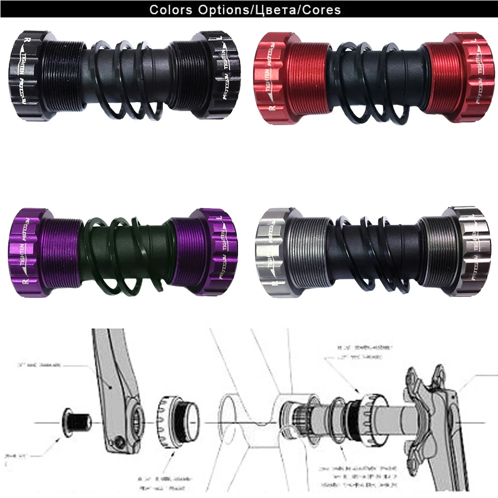 MOTSUV новый полый кронштейн для горного велосипеда 68 / 73 мм BB52 BB91 BB SHIMANO m4000 m4050 M610