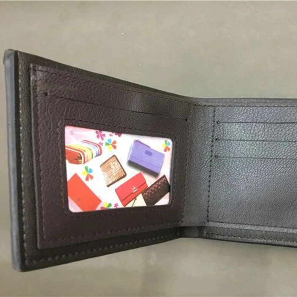 Модный кошелек из искусственной кожи сумка для мужчин короткий удостоверения
