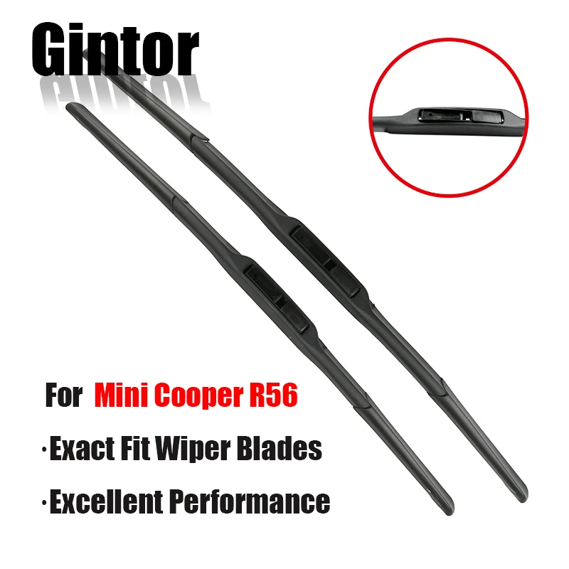 

Gintor AUTO Car Wiper Front Wiper Blades Set For Mini Cooper R56 Hatch 2007-2011 Windshield Windscreen 19"18"