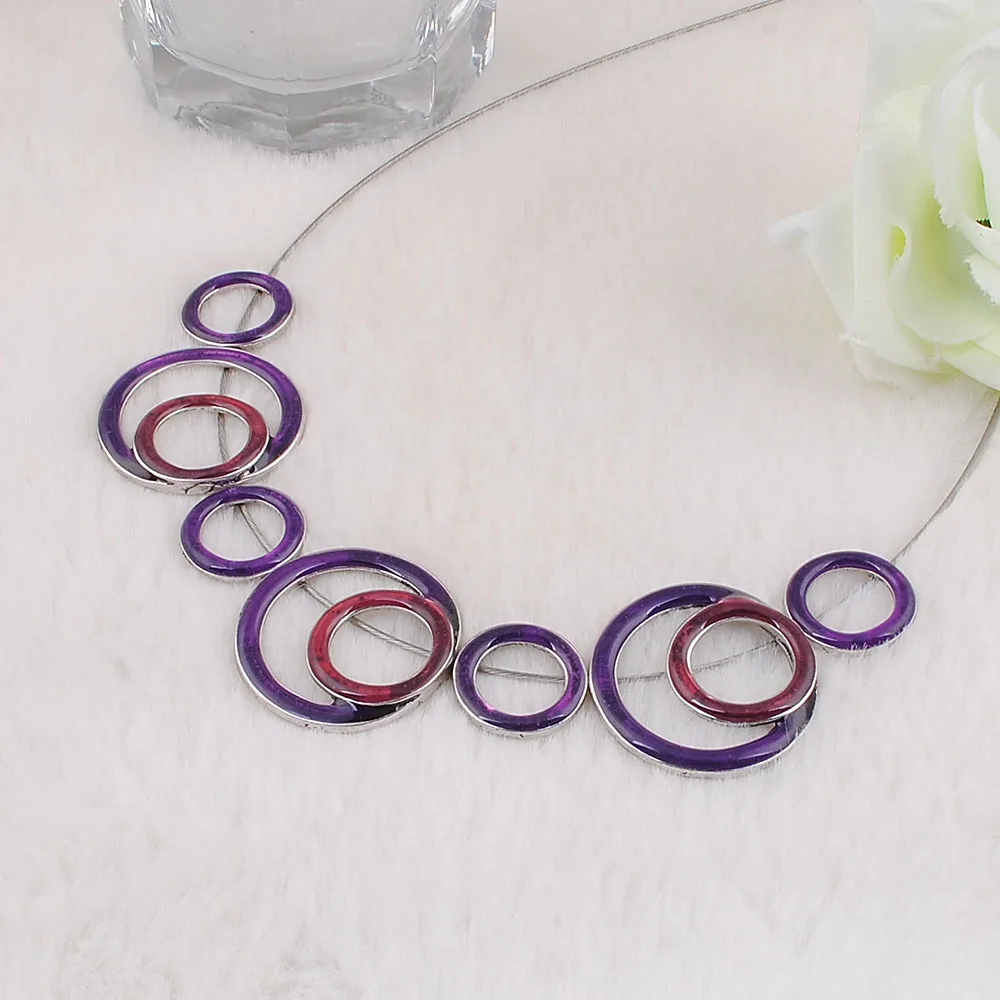 Очаровательные ювелирные изделия винтажное модное ожерелье геометрические