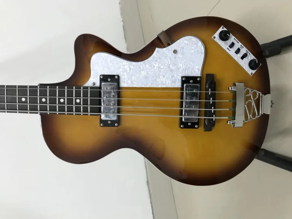 Hofner HCT 5002 Клубная бас-гитара золотистого цвета скрипка низкая цена 4 струны Sunburst Bass