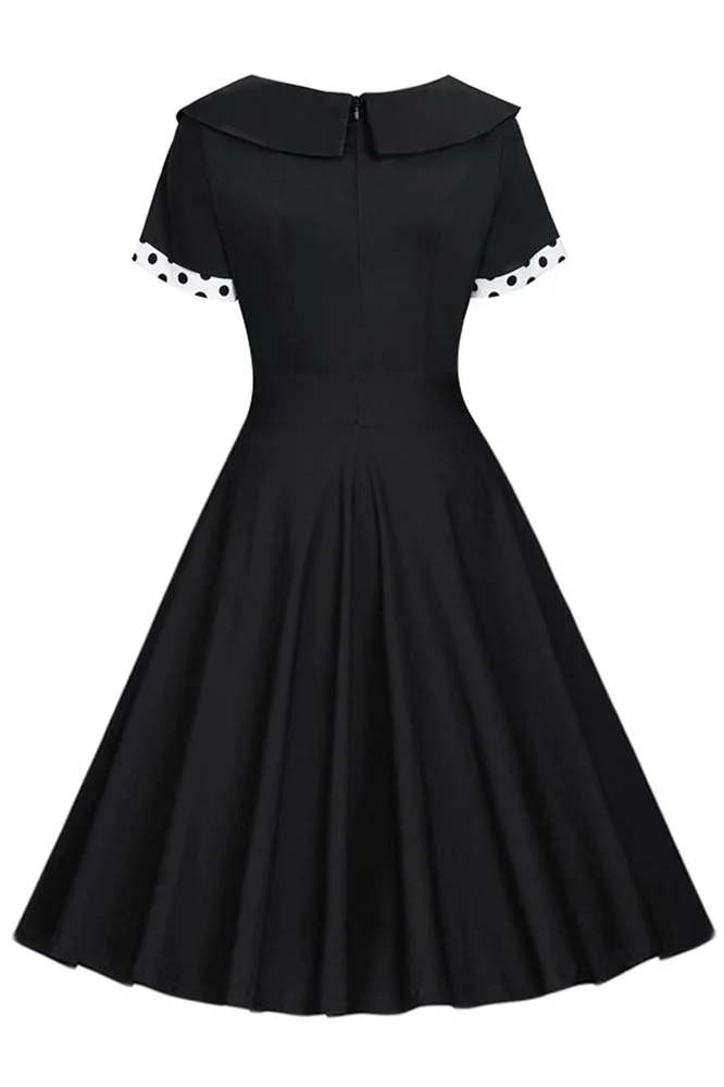 Коктейльные платья A line robe de Cocktail вечерние платья короткое официальное платье Polk Dot Swing Vestidos Coctail вечернее платье