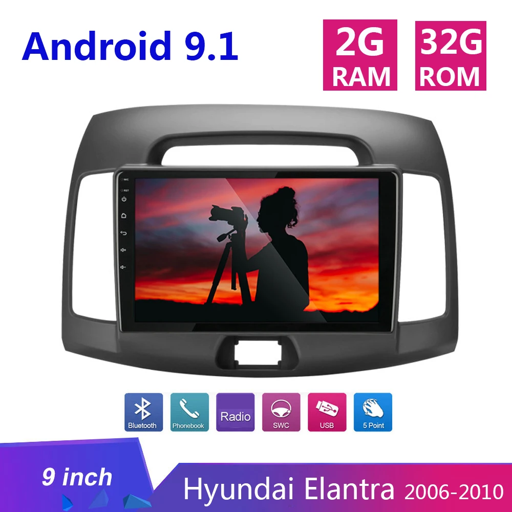 Автомагнитола 9 &quot 2 din Гб + 32 ГБ Android 8 1 мультимедийный видеопроигрыватель