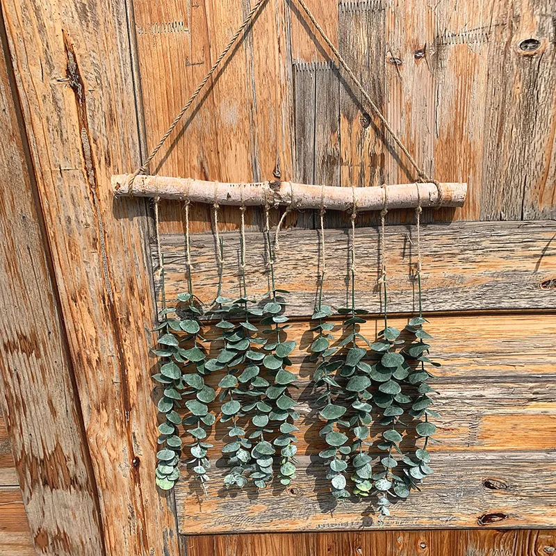 

Wall Decoration Wall Hanging Artificial Flower Eucalyptus Leaf Decoration Homestay Suitable for Wedding Bedroom Kitchen DFK889