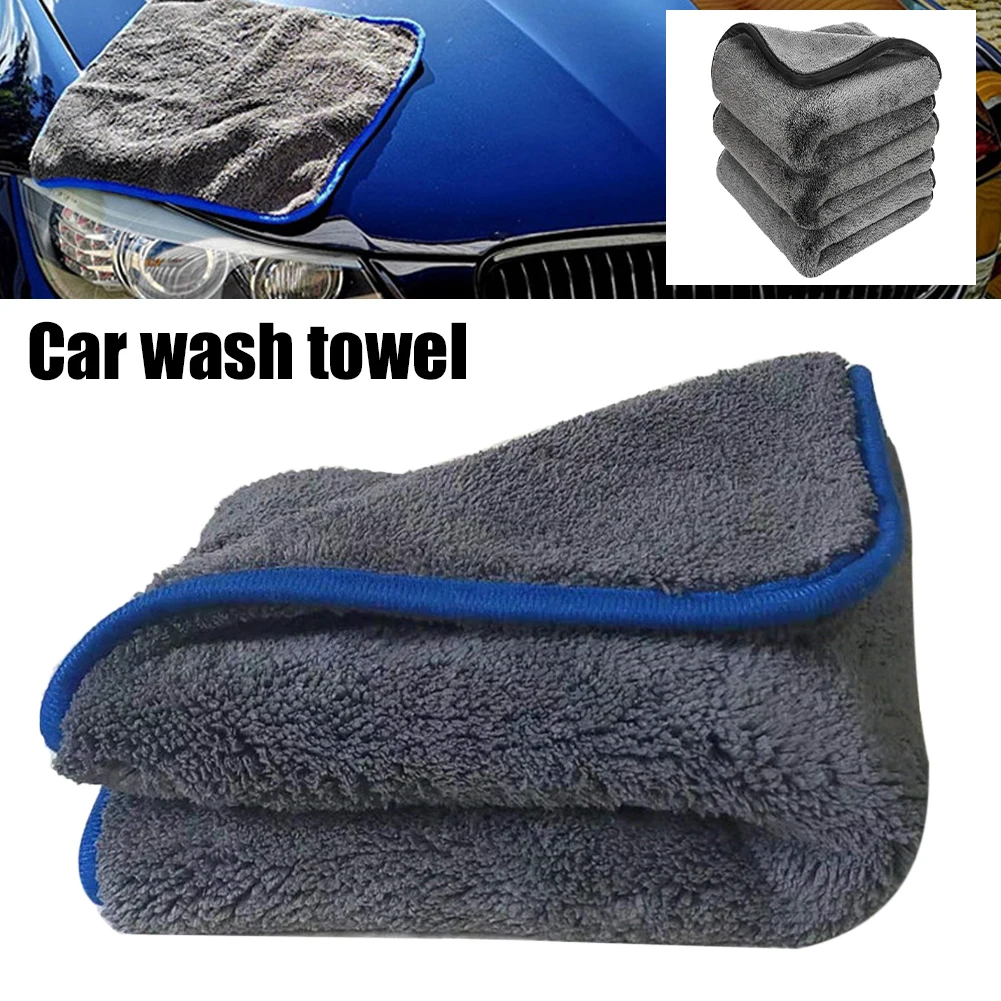 

Car Wash Towel Microfiber 1200GSM Thick Washing Towel Car Cleaning Drying Towels Auto Detailing Polishing Cloth Rag for Car Home