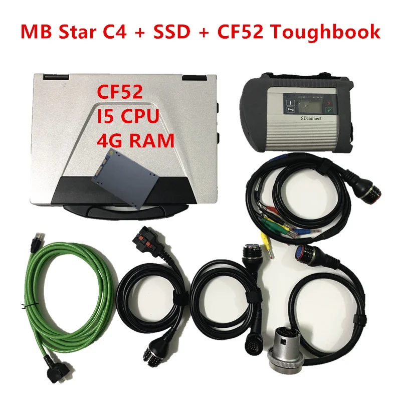 MB Star C4 SD Connect Compact 4 мультиплексор диагностический + Программное обеспечение SSD 2020 6