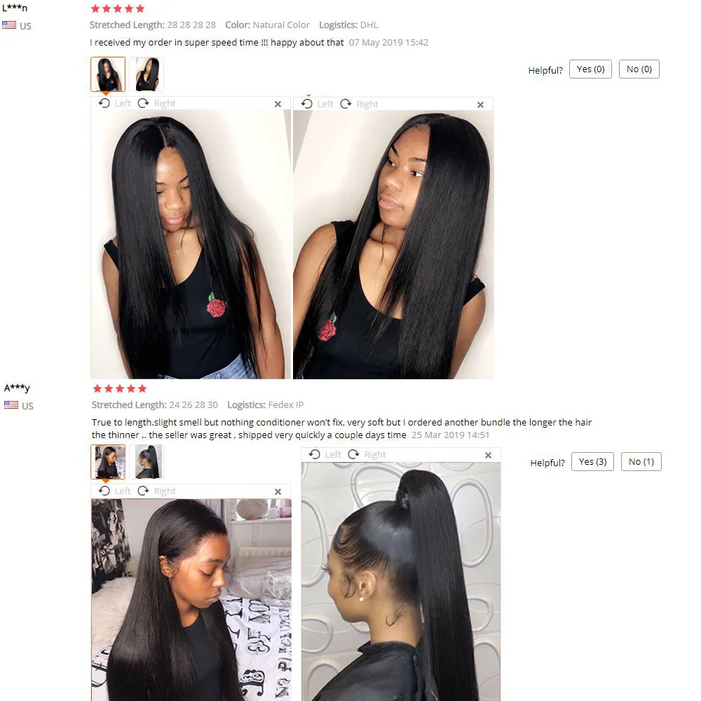 

FDX Silky Straight Hair Bundles Brazilian Hair Weave Bundles 100% Remy Human Hair 30 32 34 36 38 40 inch Straight 1/3/4 Pieces