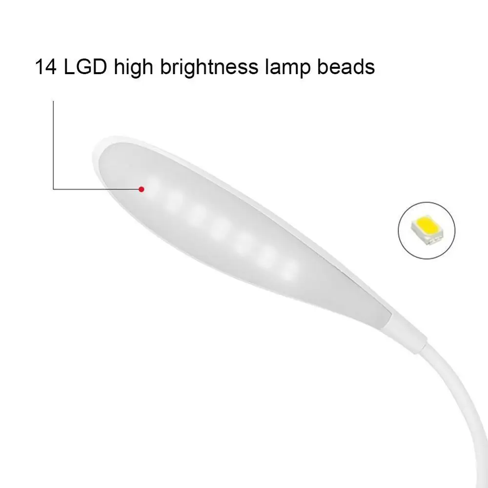 

Flexo Table Lamp Led Desk Lamp Clip Study Lamps Magnifier Table Light usb Rechargeable Gooseneck Desktop M8P7