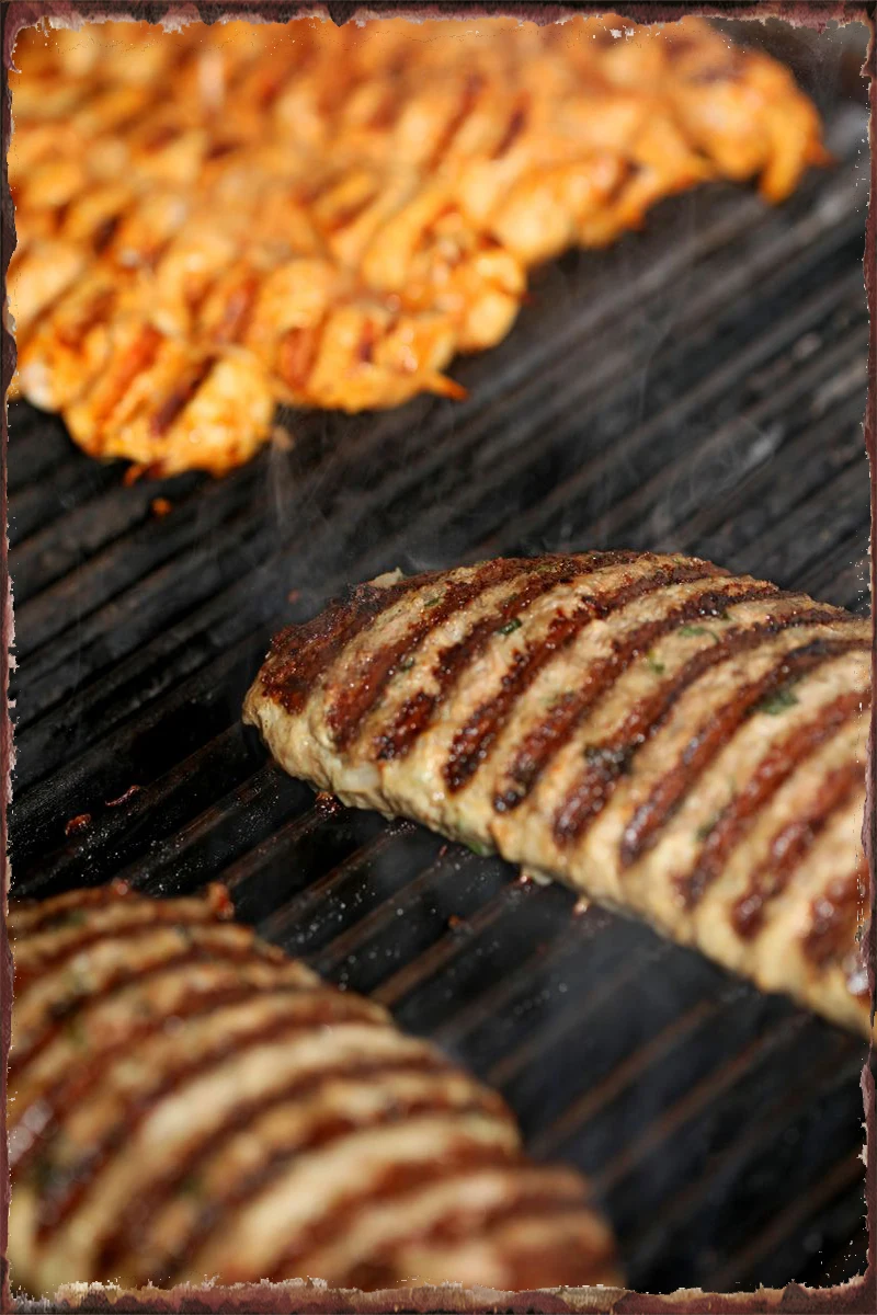 Жестяные таблички в греческом стиле с изображением рыбы на гриле Настенный декор