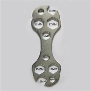 

ZLinKJ 1PCS Size 13-15 Mini Flat Hexagon Wrench 10 in 1 Bike Hub Bicycle Cycling Cycle Steel Hand Repair Tool Spanner