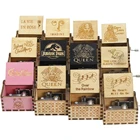 Дропшиппинг Античная резная деревянная музыкальная шкатулка с рукояткой Рождественский подарок на день рождения вечерние чный ларец анонимность украшение