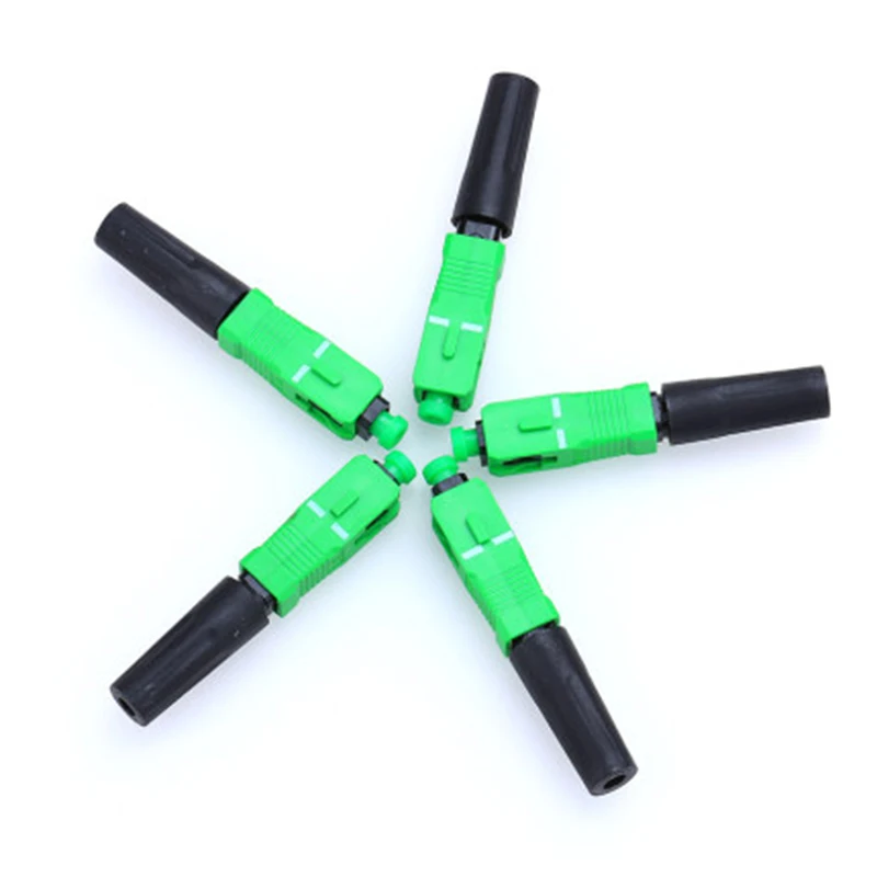 Free Shipping 100PCS/LOT 8802-TLC/3 ZF SC/APC  SC/UPC FTTH Fiber Optic SM Fast Connector Quick-Connector