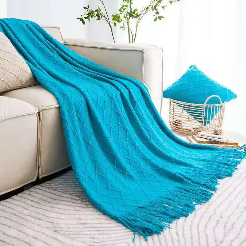 

Одеяло, высококачественное полотенце для кровати, вязаное одеяло, теплое всесезонное мягкое покрывало для дивана