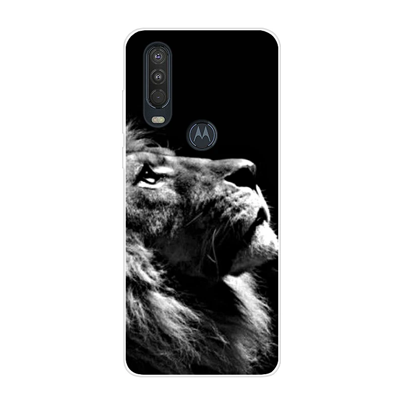 12 Для Motorola One Action чехол 6,3 ''мультяшная мягкая ТПУ Силиконовая задняя крышка для MOTO One Action OneAction чехол для телефона funda One Vision - Цвет: 12