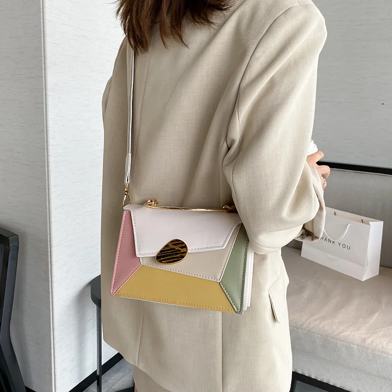 

2021 Women Shoulder Bags Smlall PU Leather Chain Flap Crossbody Bags Luxury Designer Ladies Handbags Green Messenger Bag Bolsas