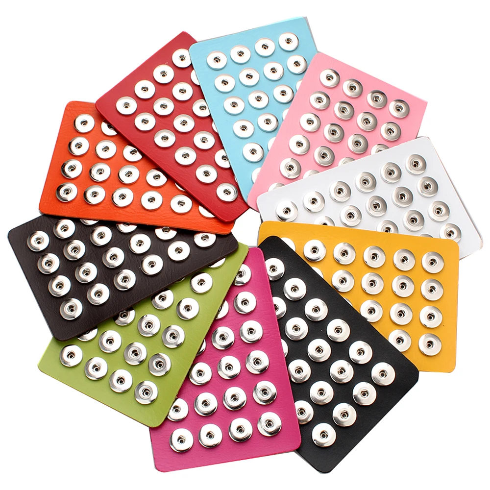 Горячая Распродажа кнопки ювелирные черные из натуральной кожи 18 мм и 12