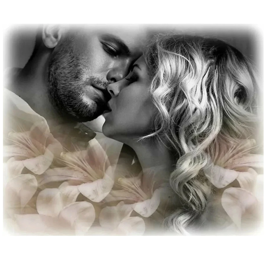 Алмазная 5d картина сделай сам для влюбленных из квадратных страз круглая вышивка