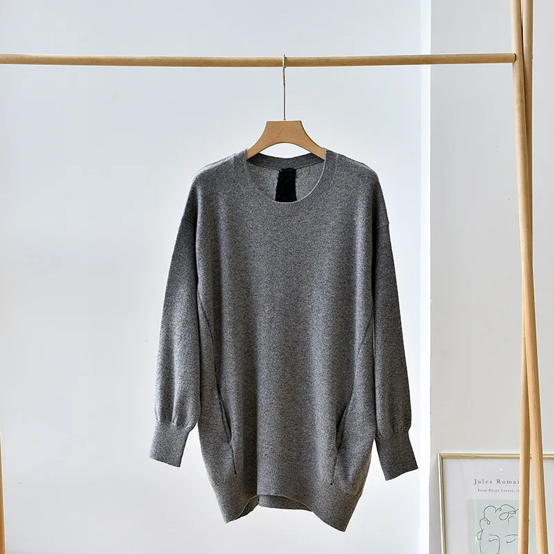 

Masigoch кружевной лоскутный 100% кашемировый свободный свитер вязаная одежда Женский вязаный Повседневный джемпер Топы