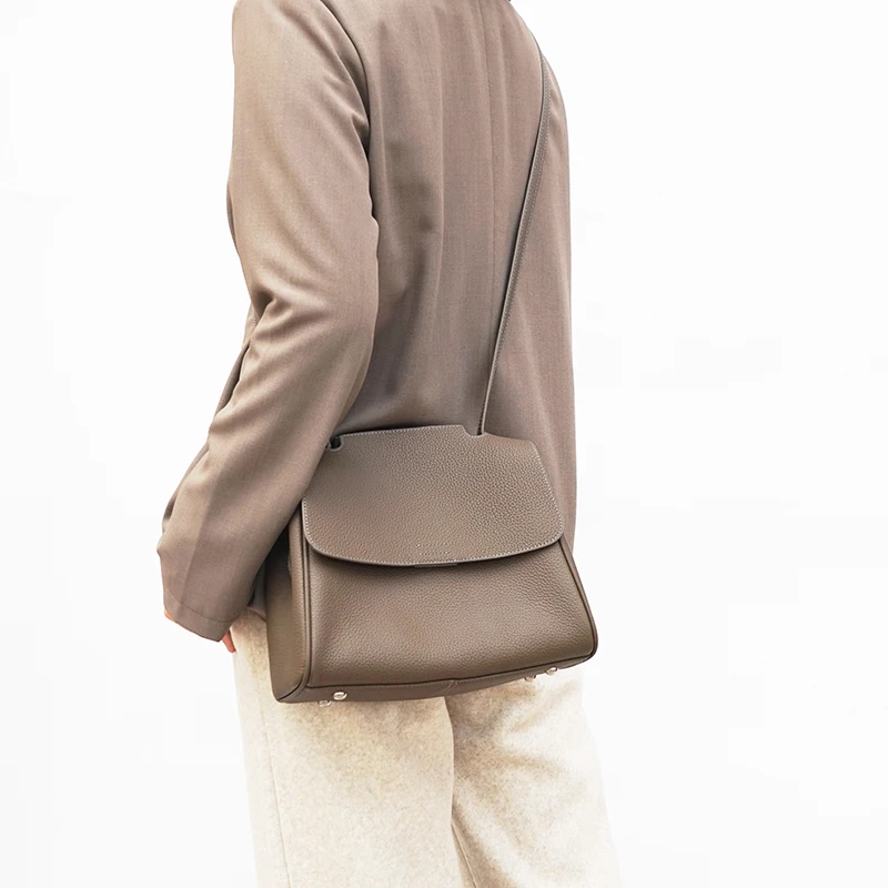 

Luxury Designer Bag Soft Genuine Leather Handbag Fashion Female Shoulder Bag Simple Casual Women Crossbody Bag
