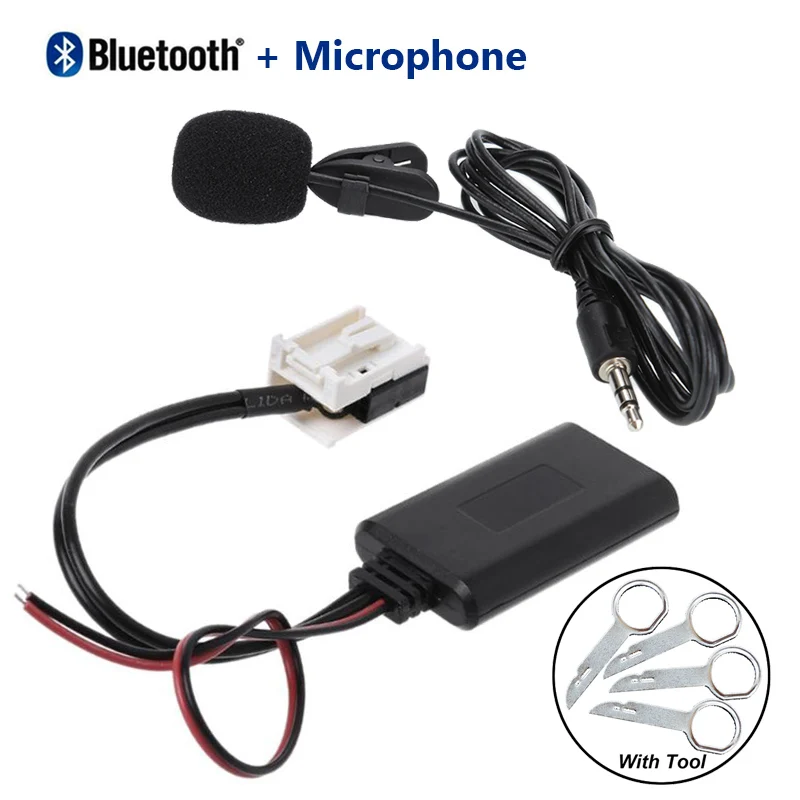 Автомобильное радио AUX адаптер Bluetooth MP3 Aux-In + инструмент и микрофон для Volkswagen RCD110