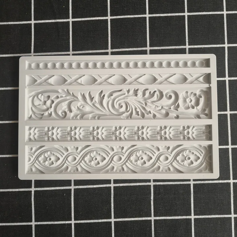 Сахарное ремесло цветок силиконовые формы Шоколадный сироп торт границы