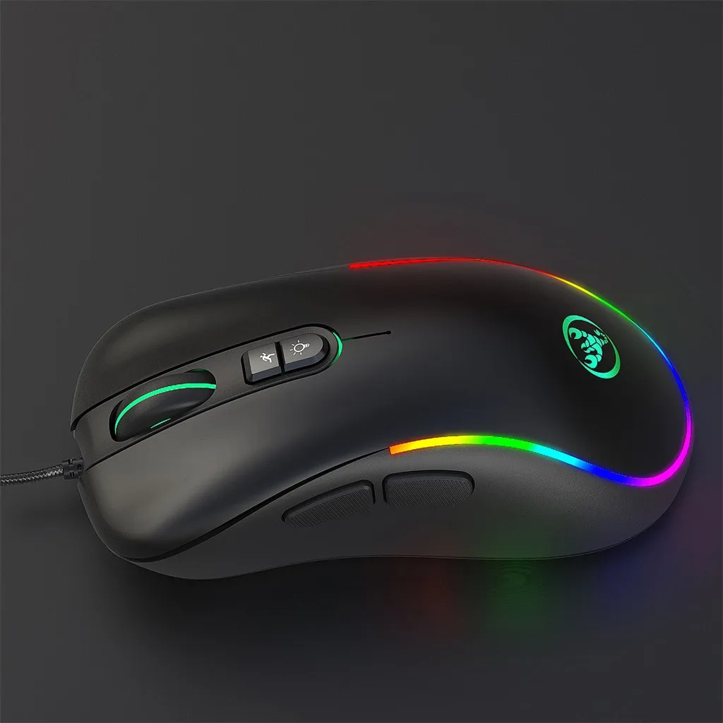J300 RGB подсветка определение игры USB Проводная 6400 точек/дюйм Регулируемая игровая