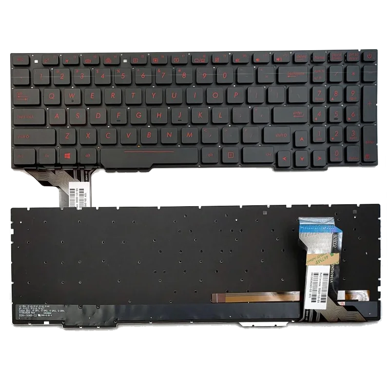 Новая сменная клавиатура US для ноутбука Asus GL553 GL553V GL553VW ZX553VD ZX53V ZX73 FX553VD FX53VD FX753VD FZ53V