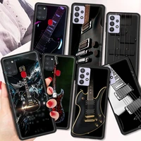 bass guitarra silicone tpu cover for samsung galaxy a12 a21s a51 a71 a32 5g a21 a31 a41 phone case luxury coque shell