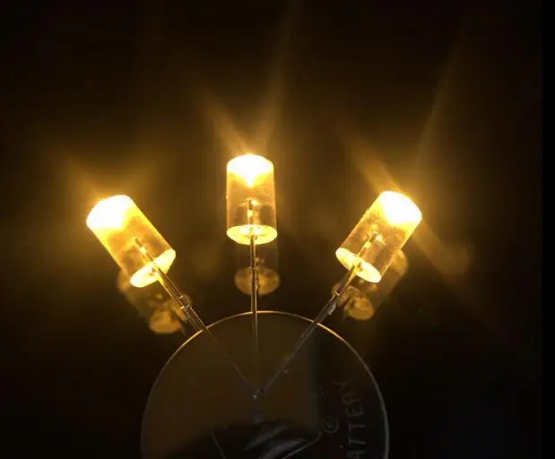 

Water clear Concave Blinking 5mm Warm White Led Diode For Christmas Lightings 2.8-3.4v 20ma