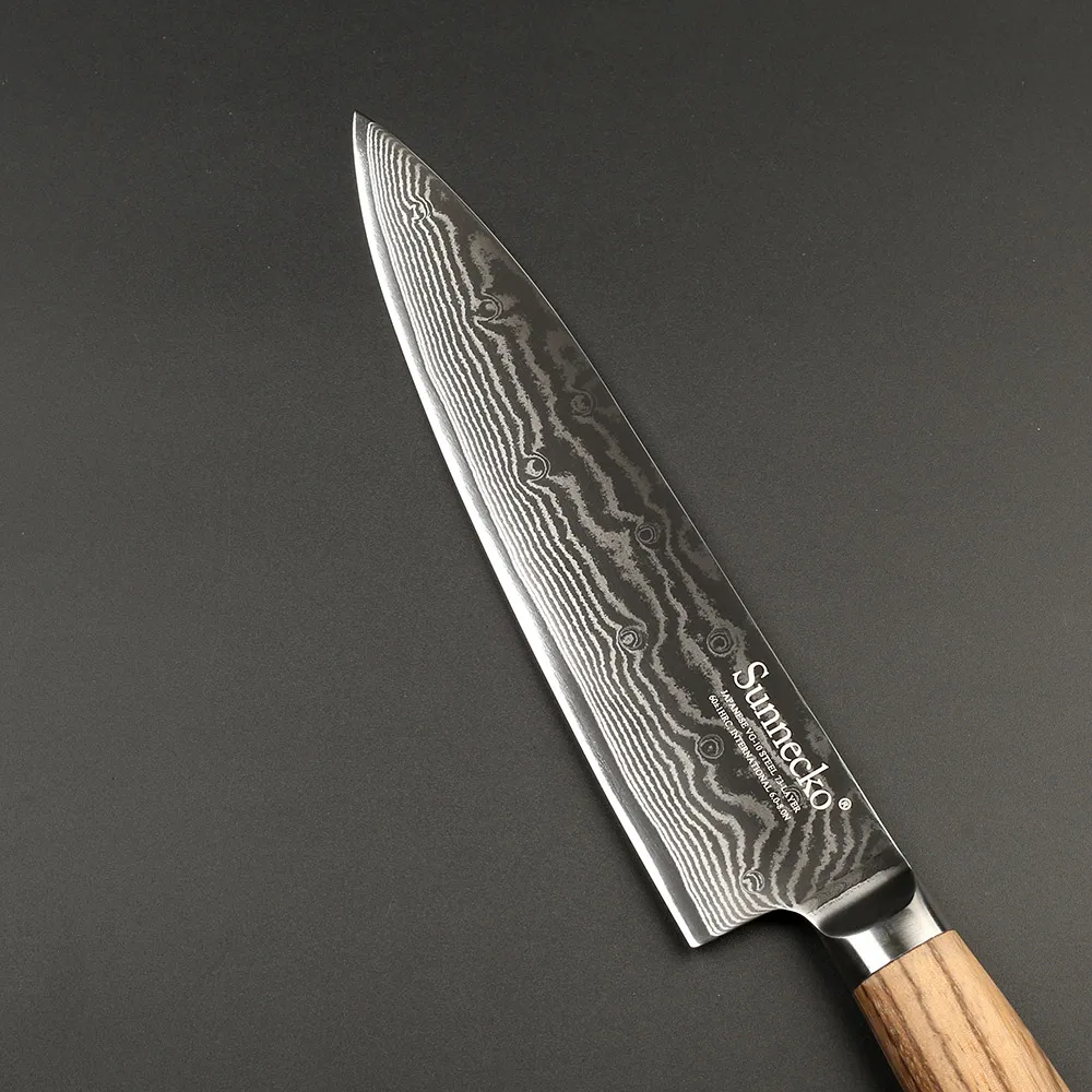 SUNNECKO дамасский нож шеф-повара для нарезки овощей японский VG10 стальной 3 шт.