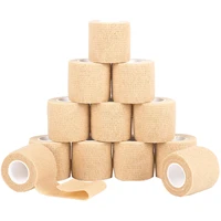 12 roll cohesive bandage tape vet wrap self adherent wrap for medical first aid sports injury wrist ankle sprains and swelling
