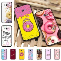 yndfcnb happy donut phone case for samsung j 4 5 6 7 8 prime plus 2018 2017 2016 j7 core