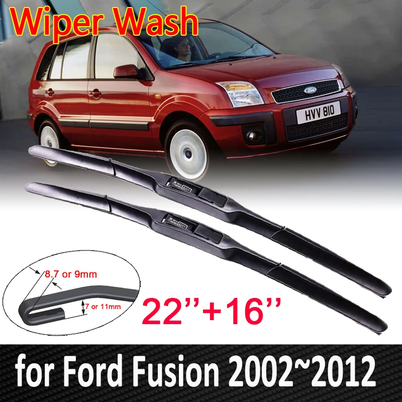 

for Ford Fusion 2002~2012 Europe Model Car Wiper Blades Front Window Windscreen Windshield Wipers 2003 2006 2011 Car Accessories