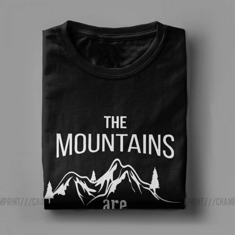 Футболка мужская из натурального хлопка топ с вызовом гор скалолазание Пешие