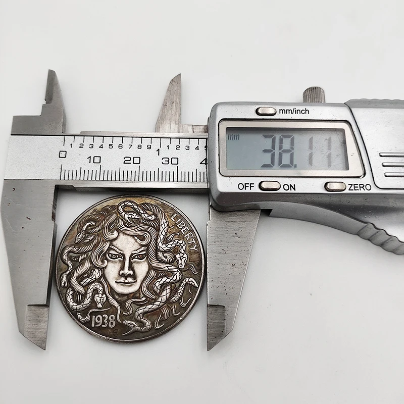 Американский Морган Странник монета 1938 Медуза красивая женщина и змея набор