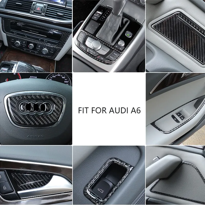 Автомобильная дверная ручка из углеродного волокна чаша панель переключения