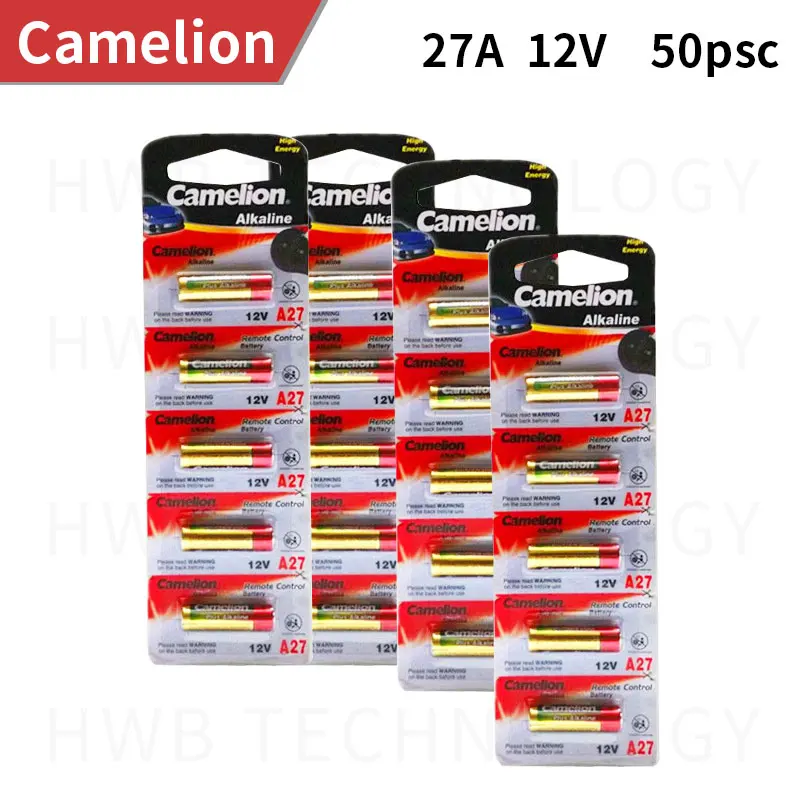 Оптовая продажа 50 шт./лот новинка 12 В ультращелочная батарея Camelion A27 27A/аварийные
