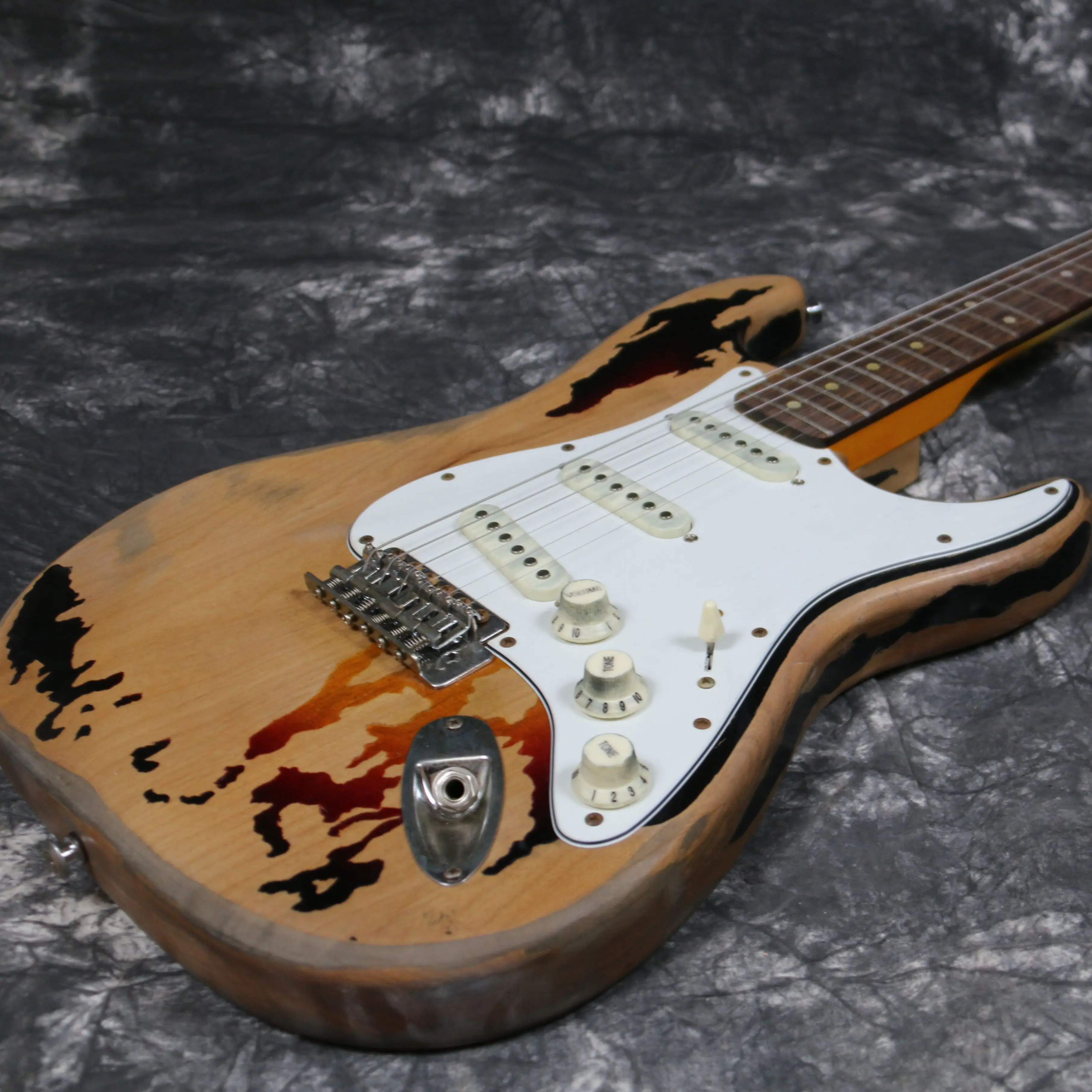 Новинка 100% ручная работа тяжелая реликтовая электрическая гитара цвет