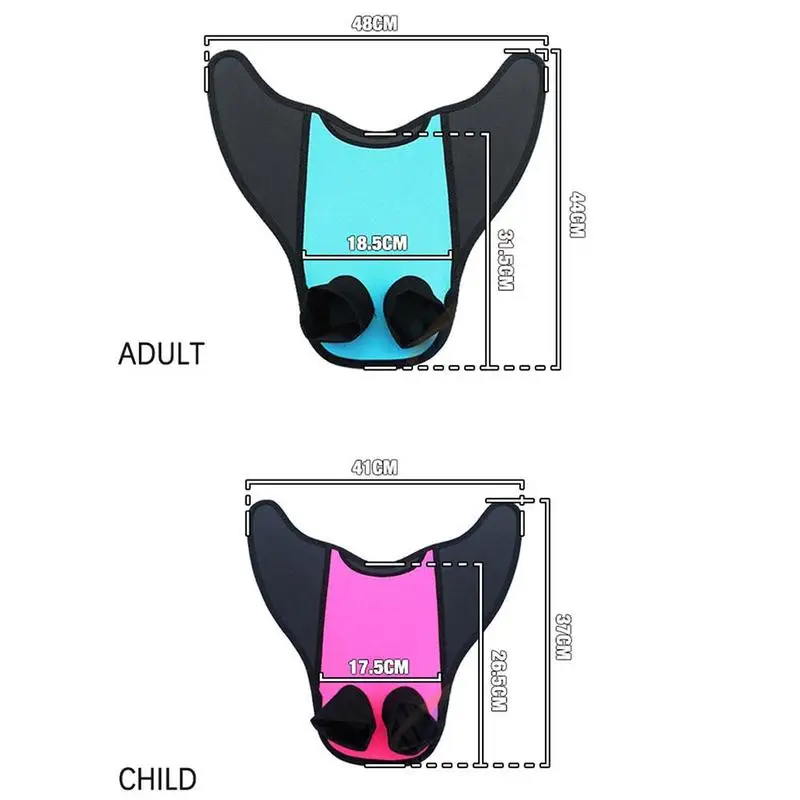 

Children Kid Mermaid Swimming Fins Duck Flippers Rubber Flippers Fins S Diving Short Fins Equipment Adjustable Swim Neutral F5O3
