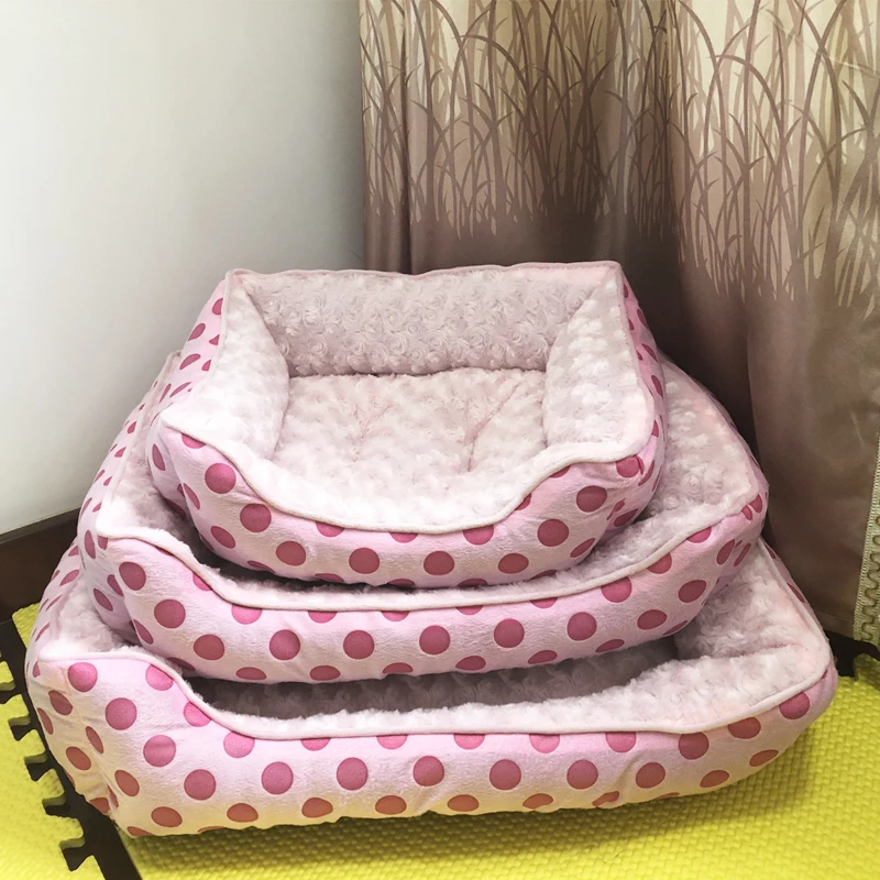 Мягкая Милая ткань для домашнего питомца собаки теплые хлопковые лежанки собак